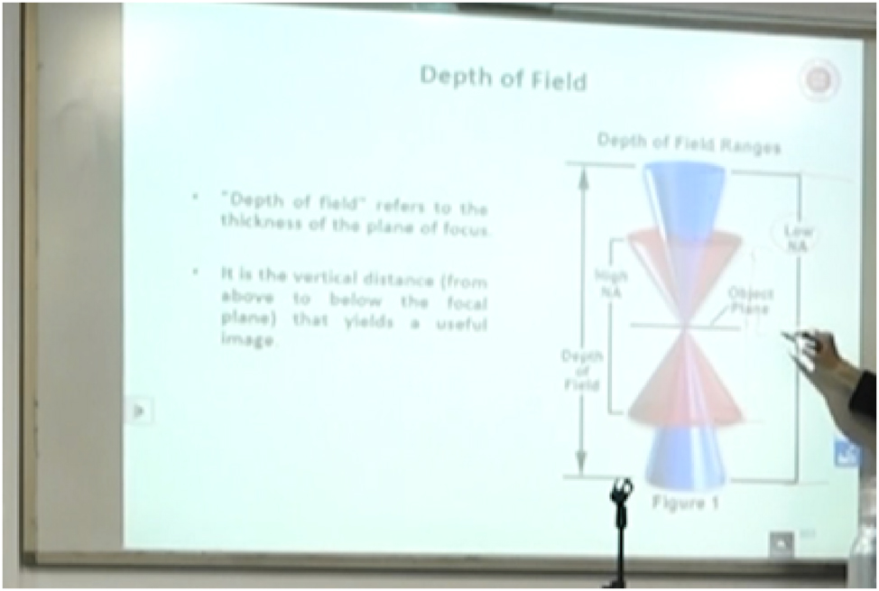 Figure 2:
Ye drawing notes on the slide to elaborate the schematic graph.