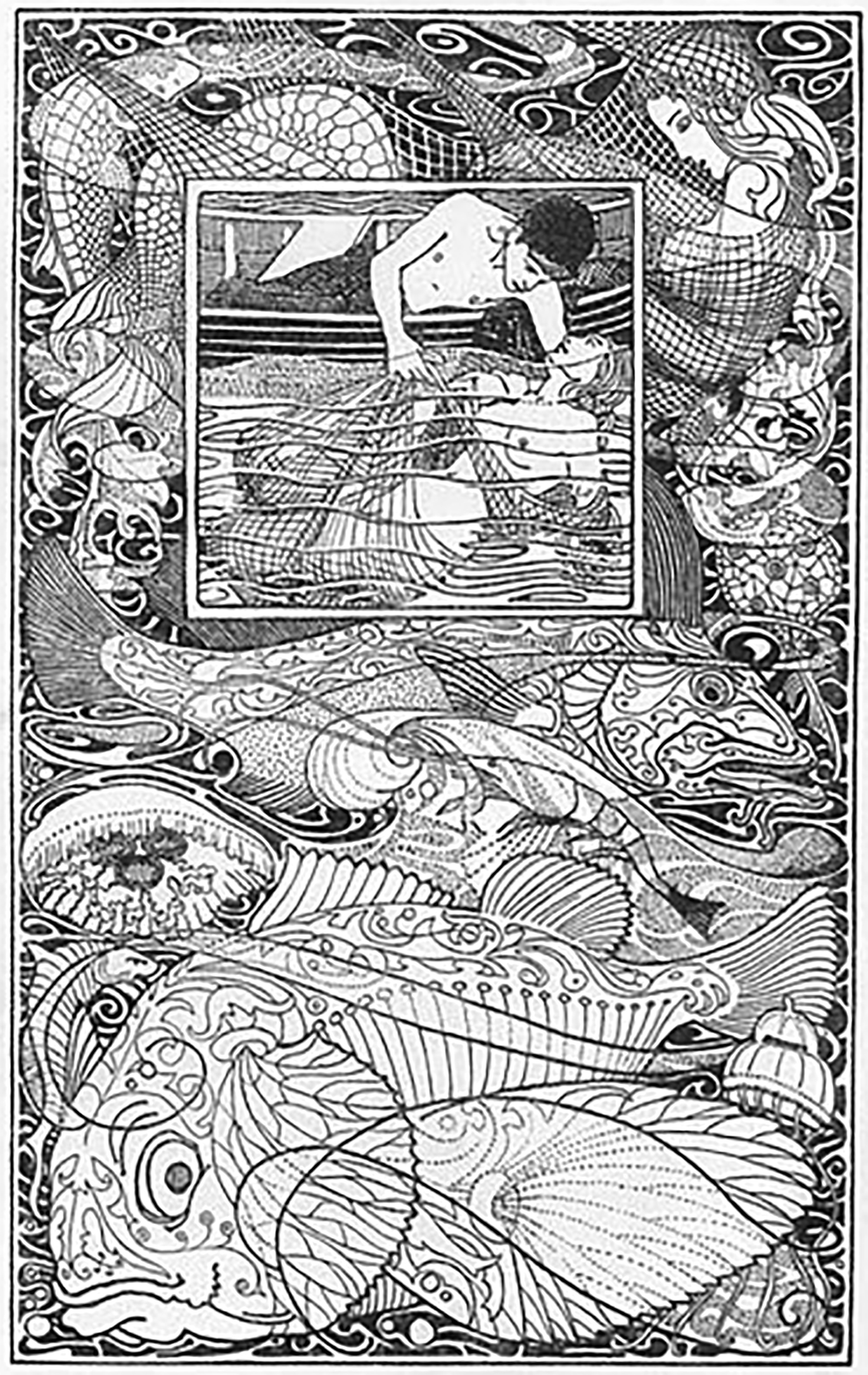 Abb. 3 Heinrich Vogelers Illustration zu Oscar Wildes The Fisherman and his Soul (1904)