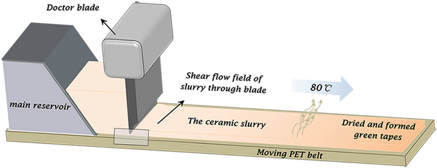 Figure 1
Schematic diagram of tape casting.