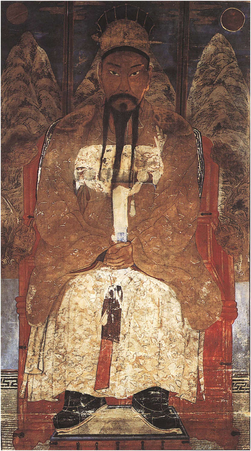 Image 6: 
Portrait of Tangun, by Chae Yong-shin (1850–1945), late Joseon dynasty (1392–1910), exact date unknown. Public domain image.
