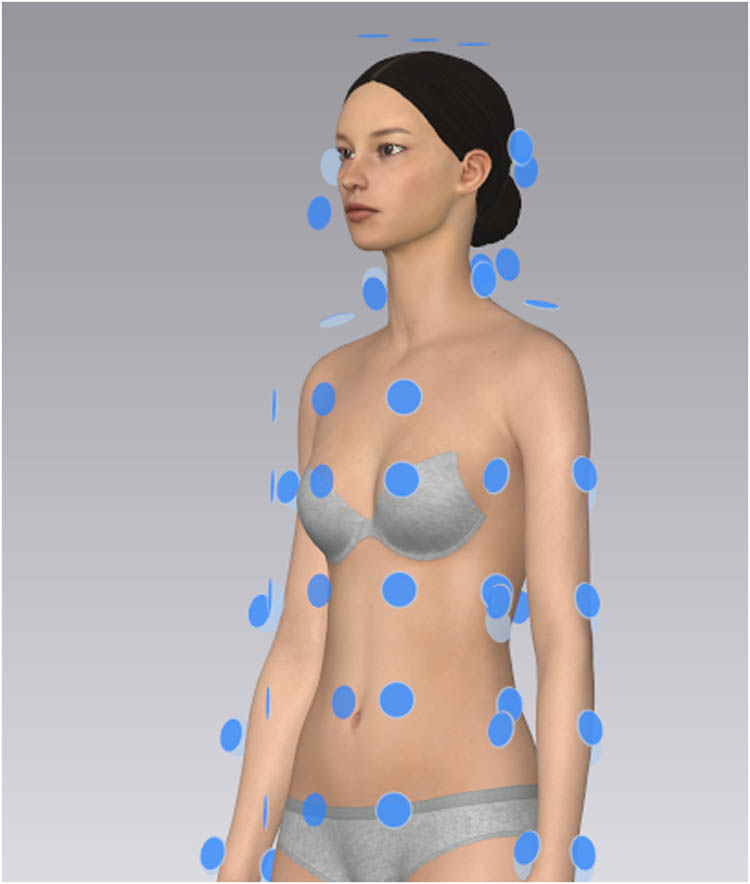 Figure 19
Point selection of target clothing shape.