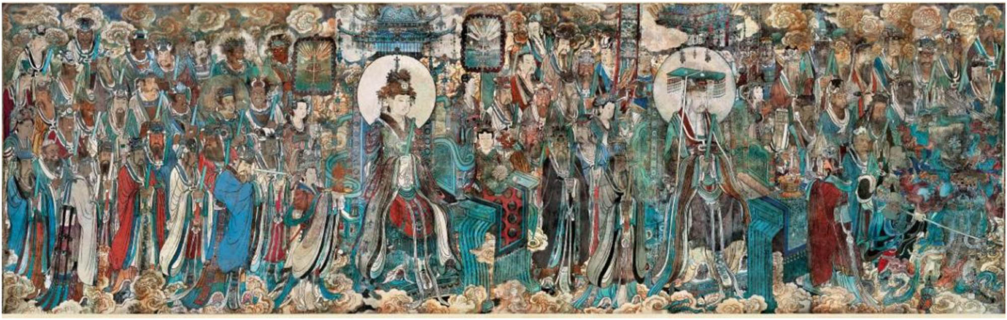 Figure 1
Taoist Celestial Beings Worshiping Western Wall Murals.