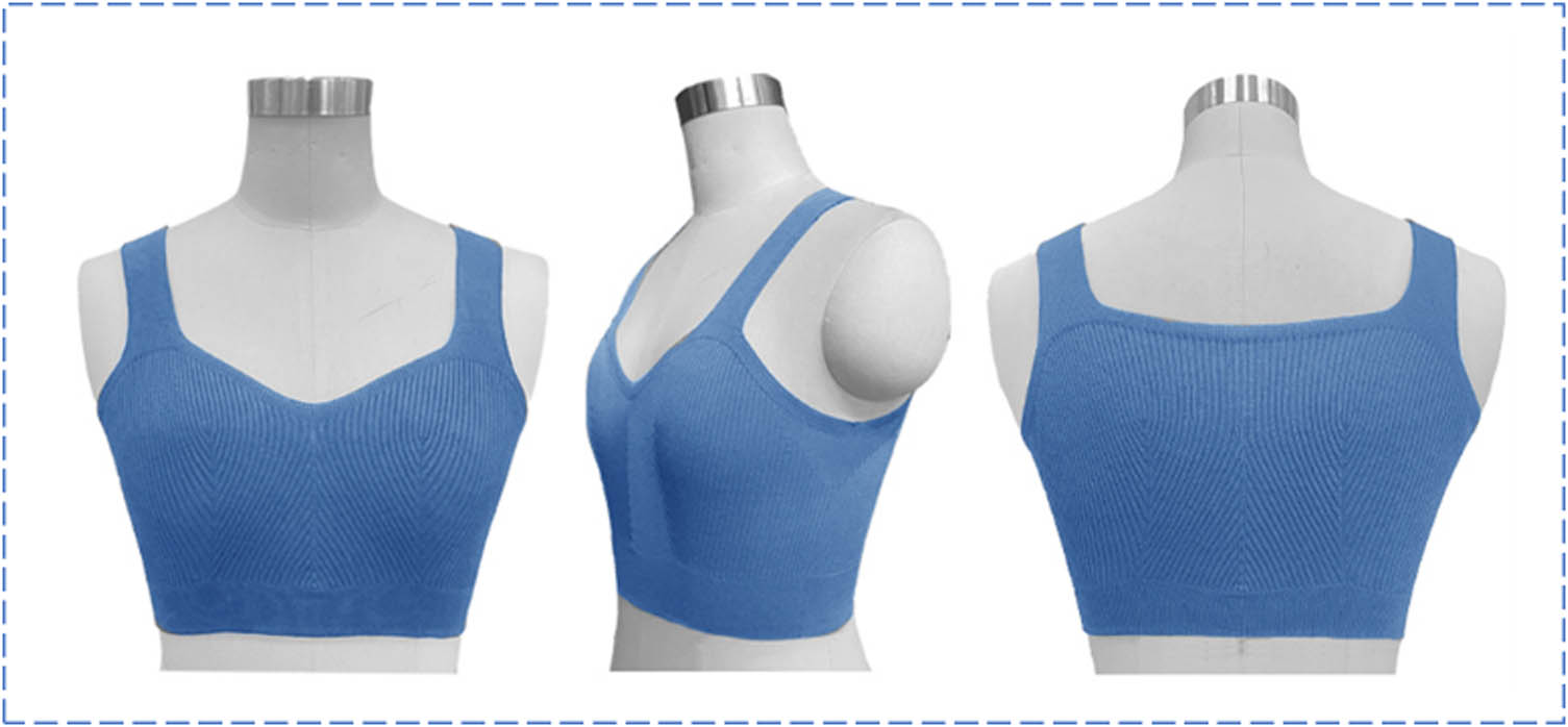 Figure 11 
                  Design object of fully formed sports underwear.
               