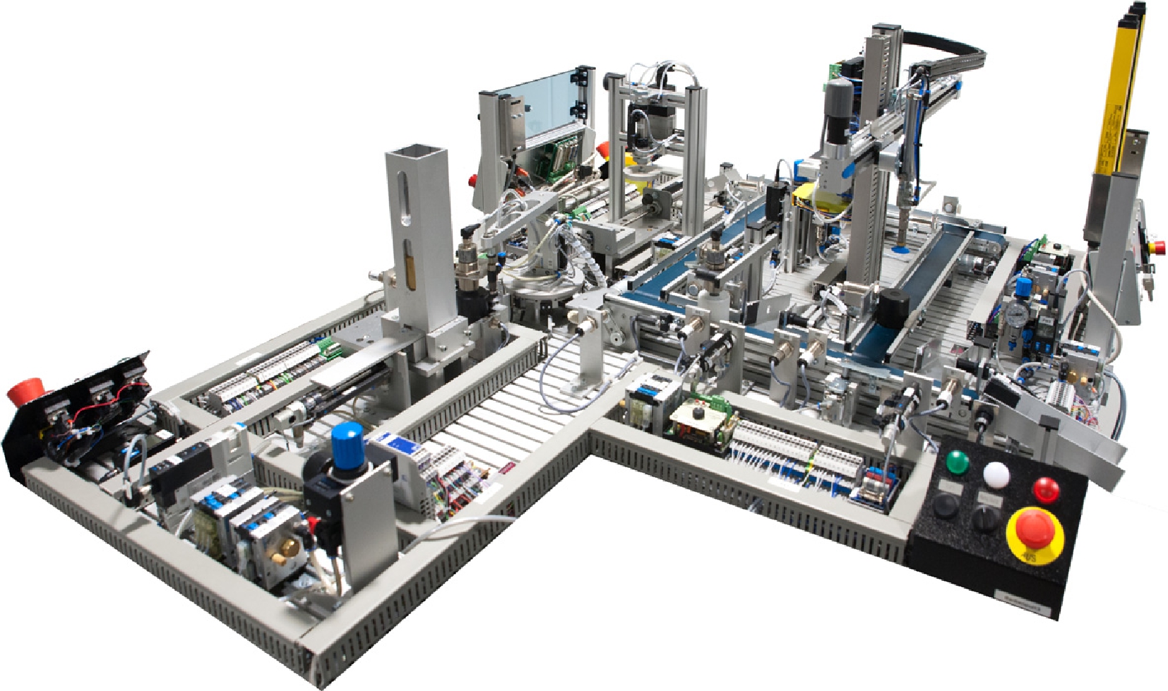Abb. 1 Extended Pick and Place Unit des Lehrstuhls für Automatisierung und Informationssysteme der Technischen Universität München.