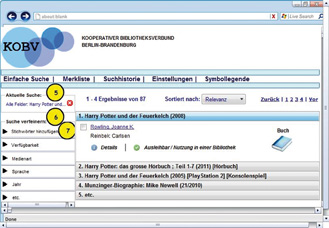 Abb. 2: Mock-up zur Verfügbarkeitsanzeige, erstellt von Studierenden der HU Berlin, 12.2013.