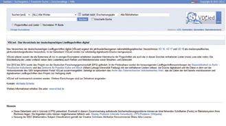 Abb. 5:  Startseite der Datenbank VDLied. 