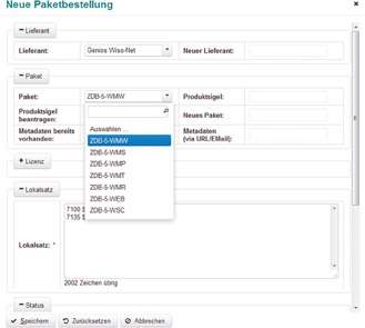 Abb. 7: Screenshot vom Bestellformular.