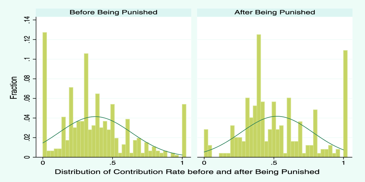 Figure 13: Contribution rate and punishment.