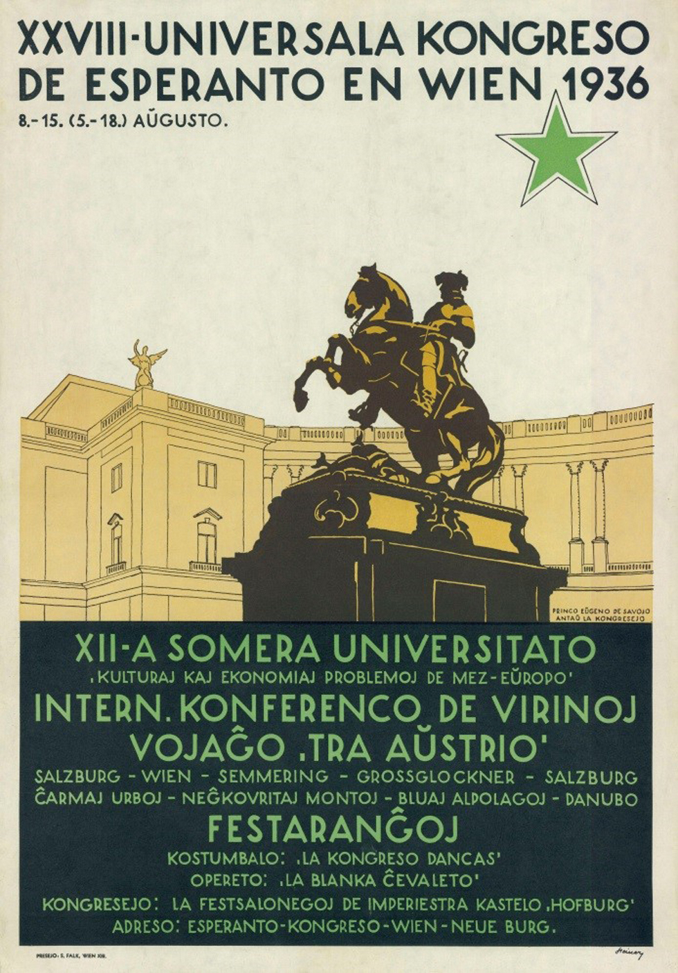 Abb. 5: 28. Esperanto-Weltkongress, Wien 1936