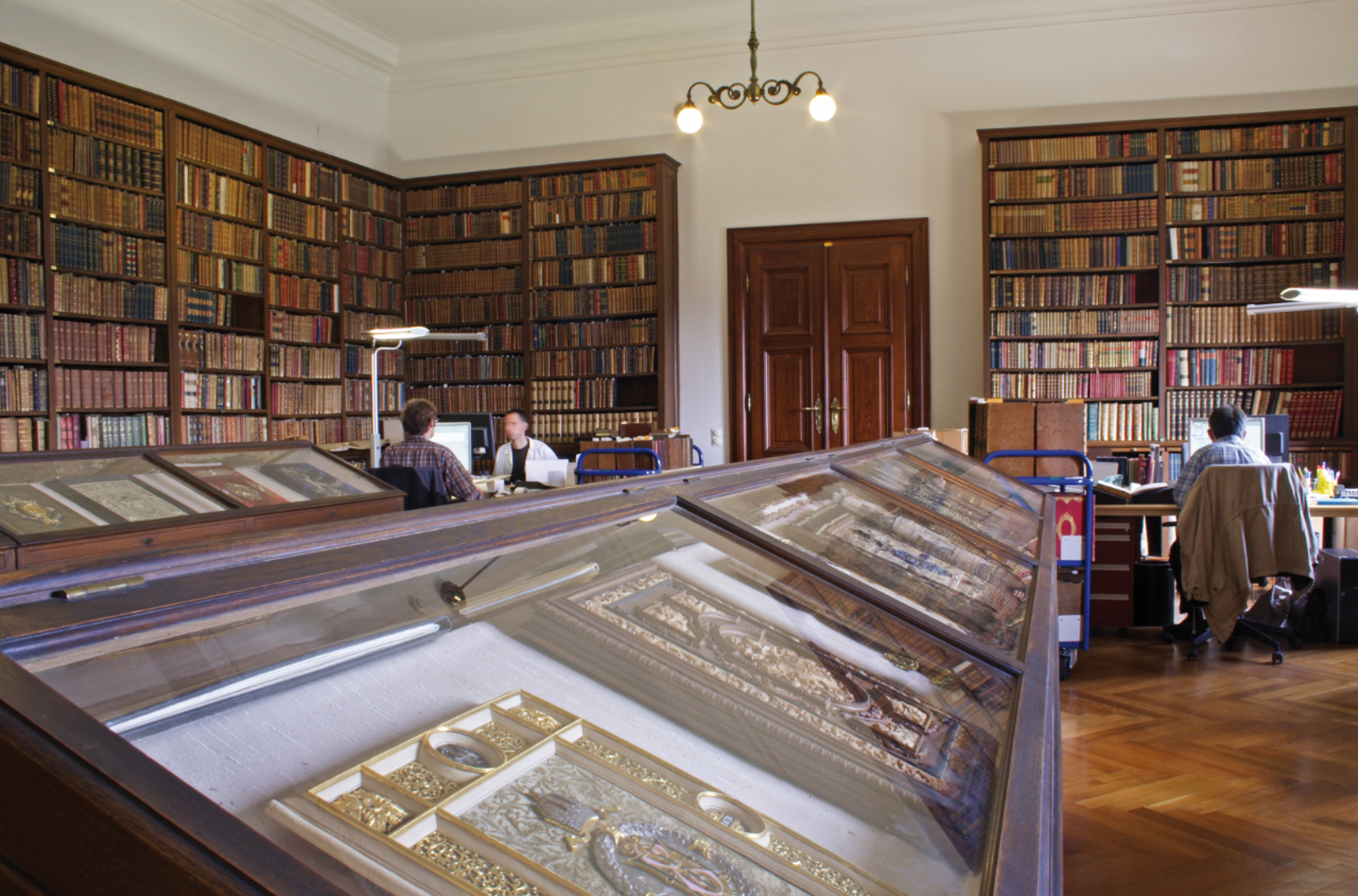 Abb. 3: Fideikommissbibliothek, Franz Josef Saal, Katalogisierung vor Ort 2012