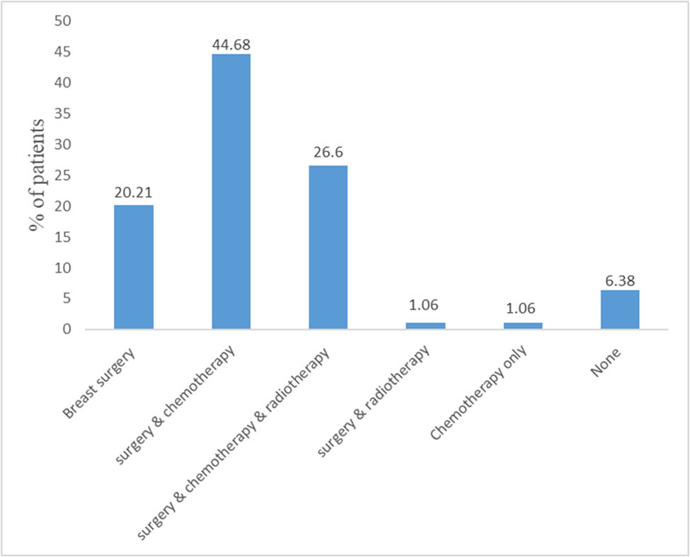 Figure 1 
                  Treatments received by patients.
               