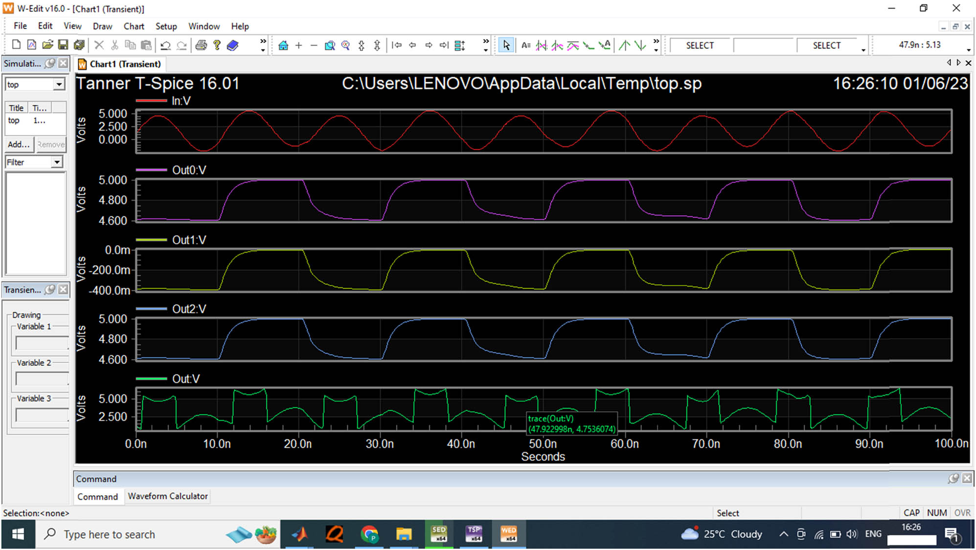 Figure 14 
               The proposed digital output for 5 V input sensor wave.
            