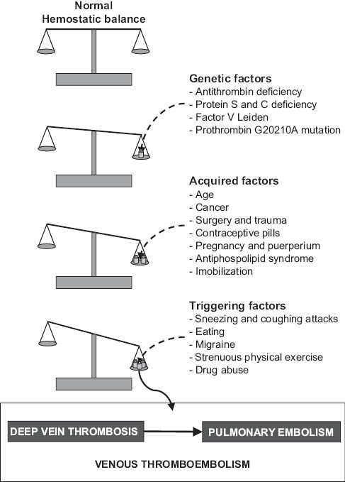 Figure 1 Pathogenesis of venous thromboembolism.