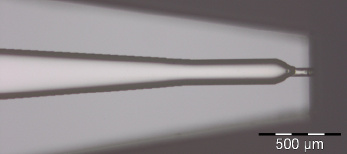 Figure 1 Tip of printhead NanoTip HV.