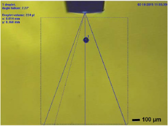 Figure 3 Stroboscope test after printing process.