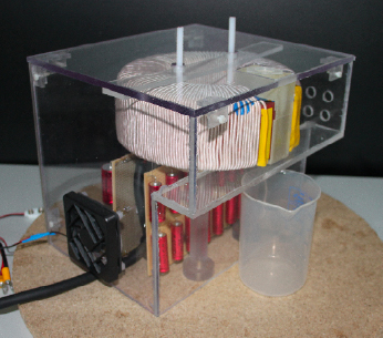 Figure 5 Constructed device for magnetic separation with a safety enclosure.
