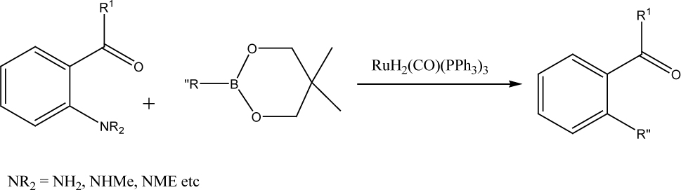 Scheme 3 Cleavage of C–N bonds in aniline derivatives on a ruthenium center [19,20].