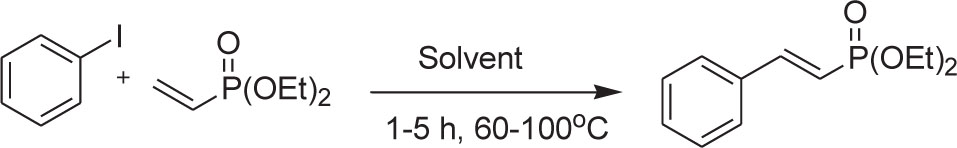 Scheme 1 Model Mizoroki-Heck reaction.