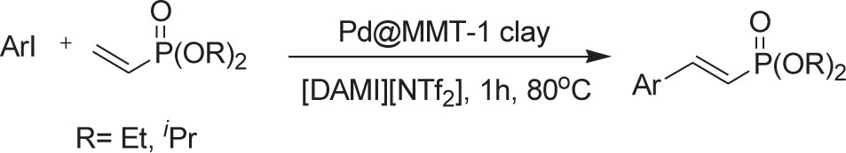 Scheme 2 Mono Mizoroki-Heck reaction.