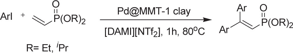 Scheme 3 Double Mizoroki-Heck reaction.