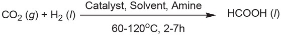Scheme 1 Hydrogenation of CO2 in triethyl amine system.