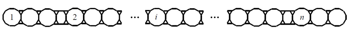 Figure 3 The Para-Line graph of linear [s]-Anthracene.