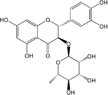 Figure 1 Chemical structure of astilbin.