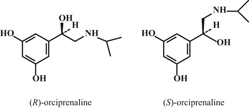 Figure 1 Two stereoisomers of orciprenaline.