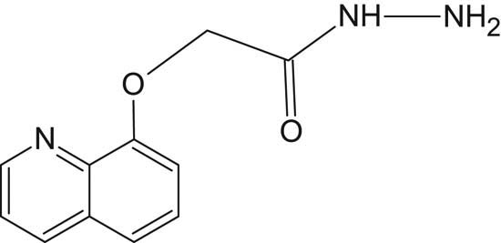 Figure 1 Structure of 2-(quinolin-8-yloxy)acetohydrazide.