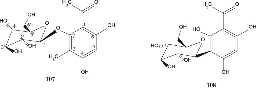 Figure 9 Phenyl glycosides of S. aromaticum.