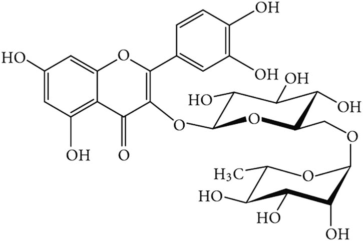 Figure 6
Chemical structure of the biomarker rutin.