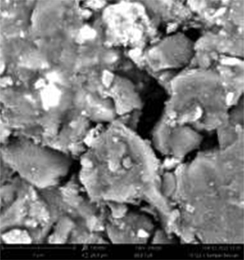 Figure 2
The gold rocks after roasting at 500°C.