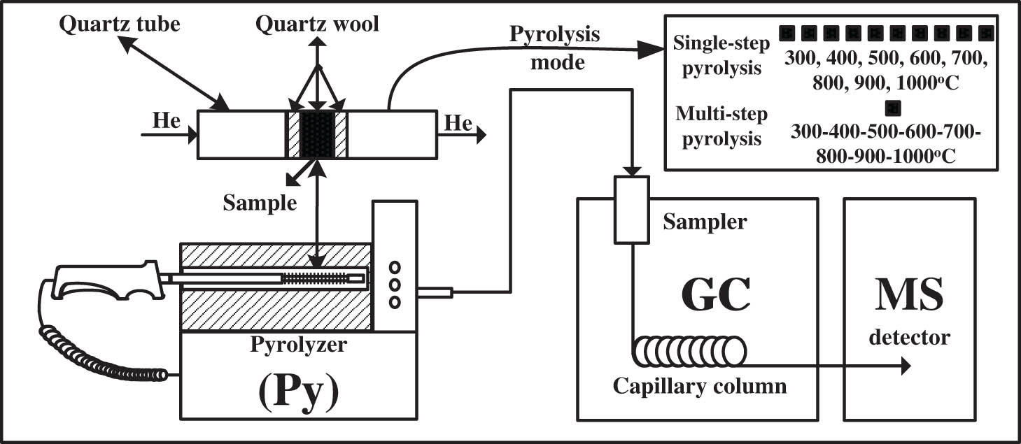 Figure 1
The schematic diagram of Py-GC/MS.