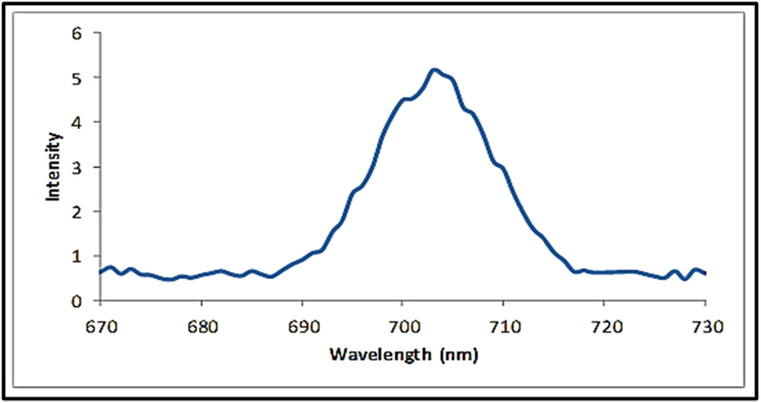 Figure 6
Photoluminescence of the synthesized PS-NP powder.