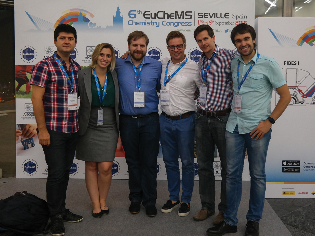  In September 2016, some of the founding participants of IYCN gathered at the 6th EuCheMS Chemistry Congress in Sevilla (Spain). From L to R: Javier García-Martínez (Spain, IUPAC Member), Christine Dunne (USA), Maarten van Sisseren (Netherlands), Ilya Vorotyntsev (Russia), Michael Linden (Germany) and Fernando Gomollón-Bel (Spain).