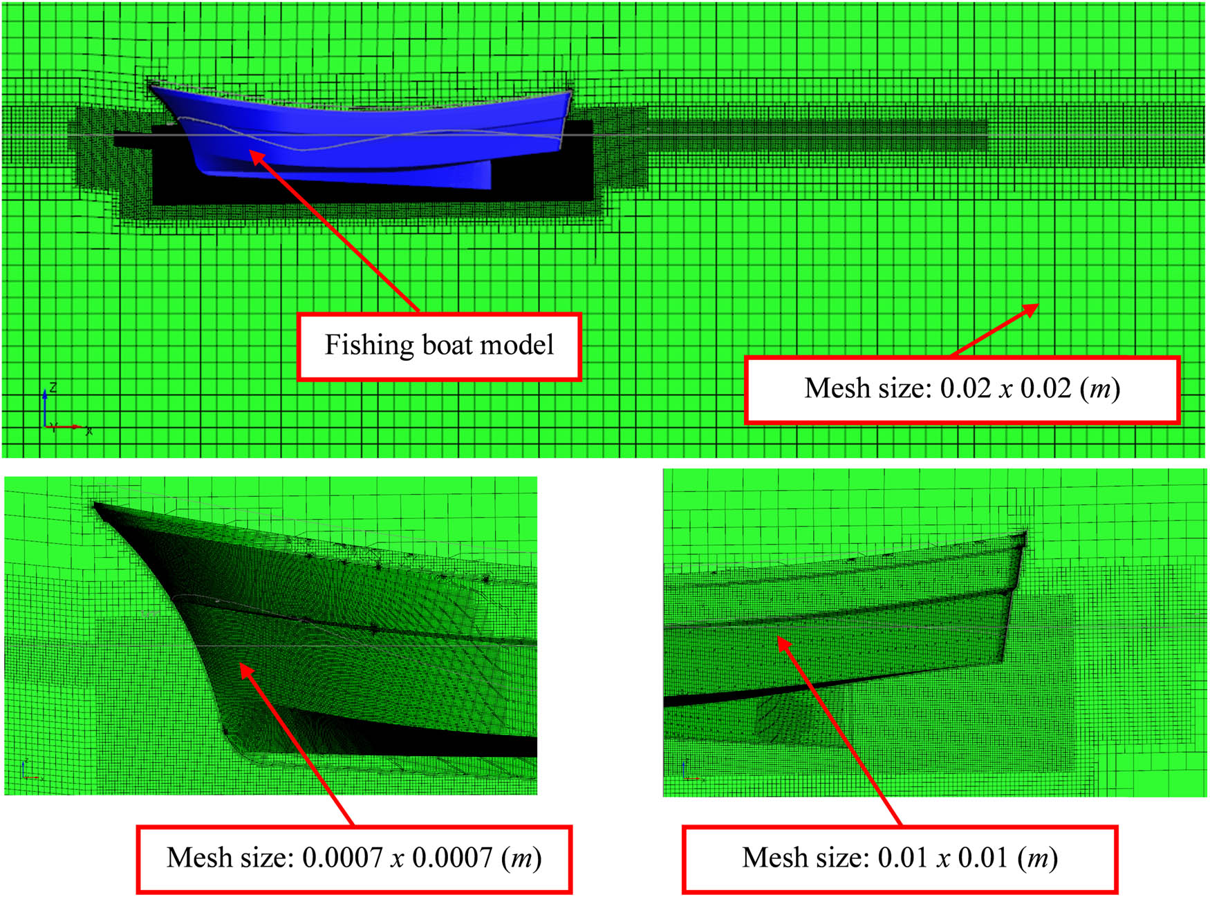 Figure 10 
                  Numerical simulation setups.