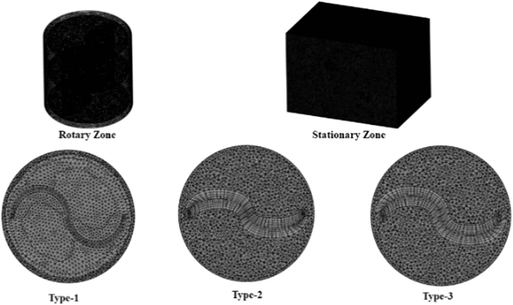 Figure 9 
                  Results of the meshing process.