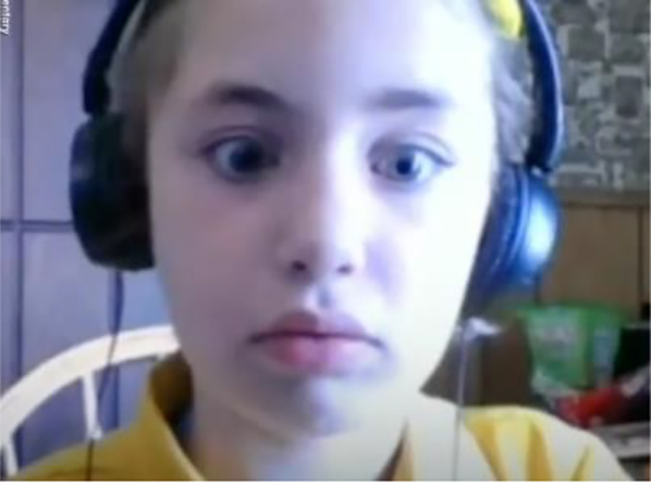 Figure 9: 
Child 7, wide eyes.
