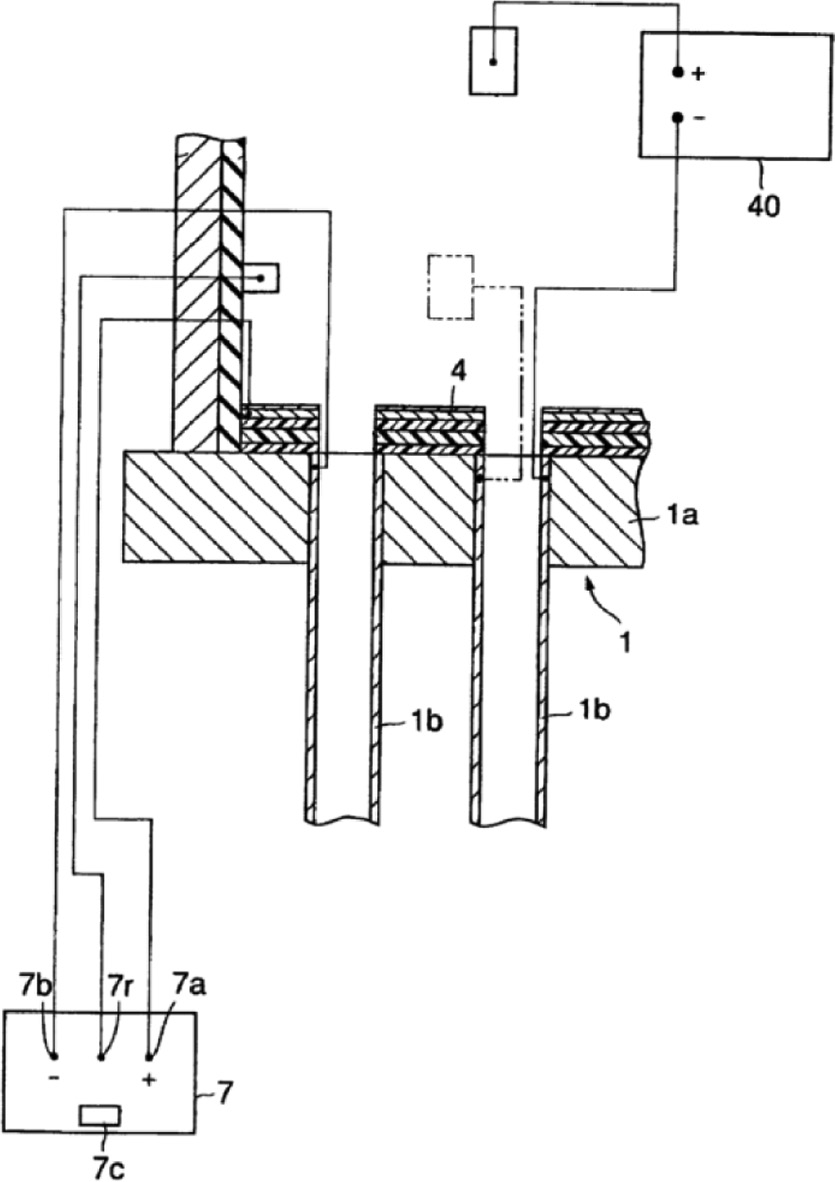 Figure 27: 
						Cathodic protection system to prevent biofouling of the tube sheet and corrosion of the tubes (Inagaki et al., 2002).
					