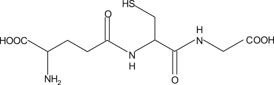 Figure 8: 
						Structure of glutathione reduced (Inh-8).
					