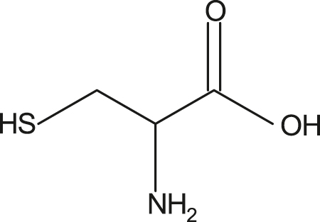 Figure 10: 
						Structure of cysteine (Inh-9).
					
