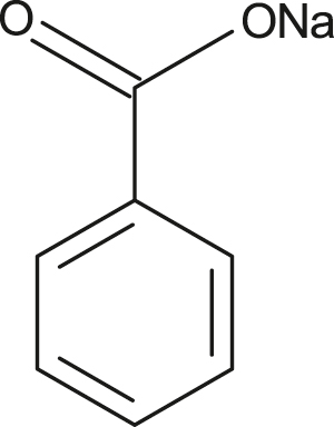 Figure 13: 
						Structure of sodium benzoate (Inh-12).
					