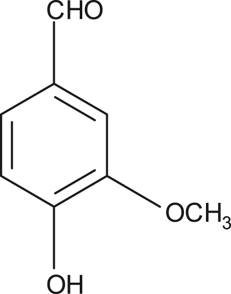 Figure 14: 
						Structure of vanillin (Inh-14).
					