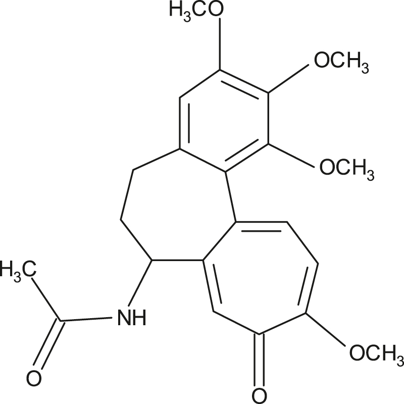 Figure 15: 
						Structure of colchicine (Inh-16).
					