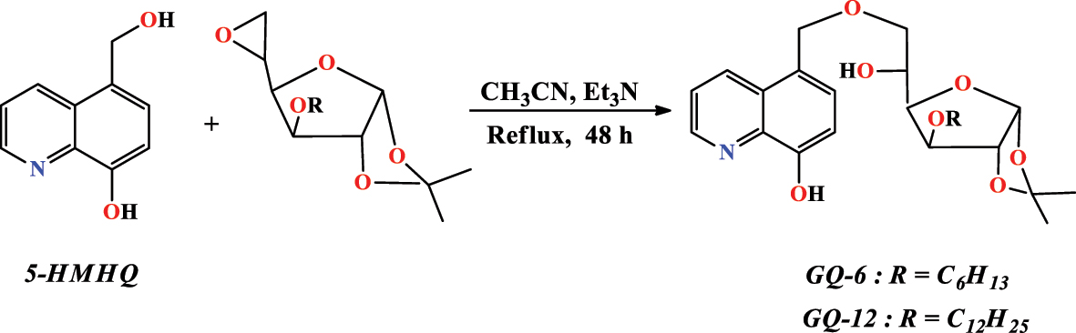 Figure 12: 
Compound synthesis (
GQ-6
) and (
GQ-12
).
