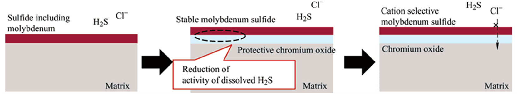 Figure 10:
Impact of alloying elements on corrosion resistance in Ni–Cr–Mo–Fe alloys. Reprinted with permission from (Tomio et al. 2015). Copyright@2015, Elsevier.