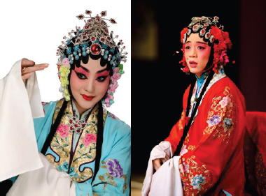 Figure 3 
							Stage photo of Cheng Xueyan (left) and Cheng Xue’e (right)
						