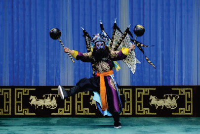 Figure 5 
							A stage photo of XiahouJie in “Hanjin Ford”
						