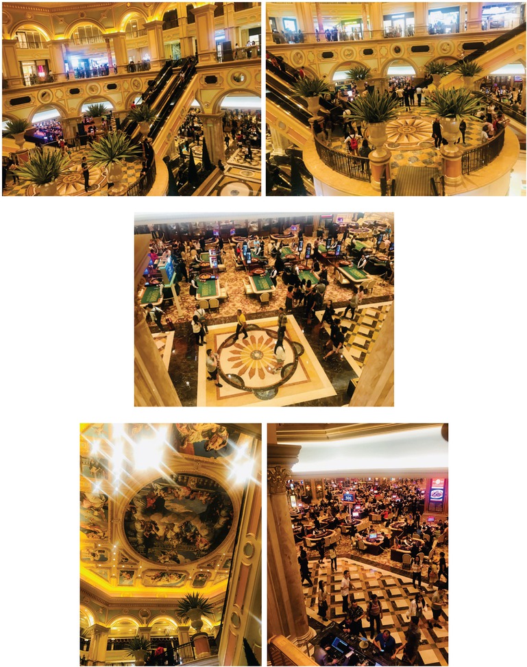 Figures 14–18 
					The Venetian Macau; photographs by the author (2018)
				