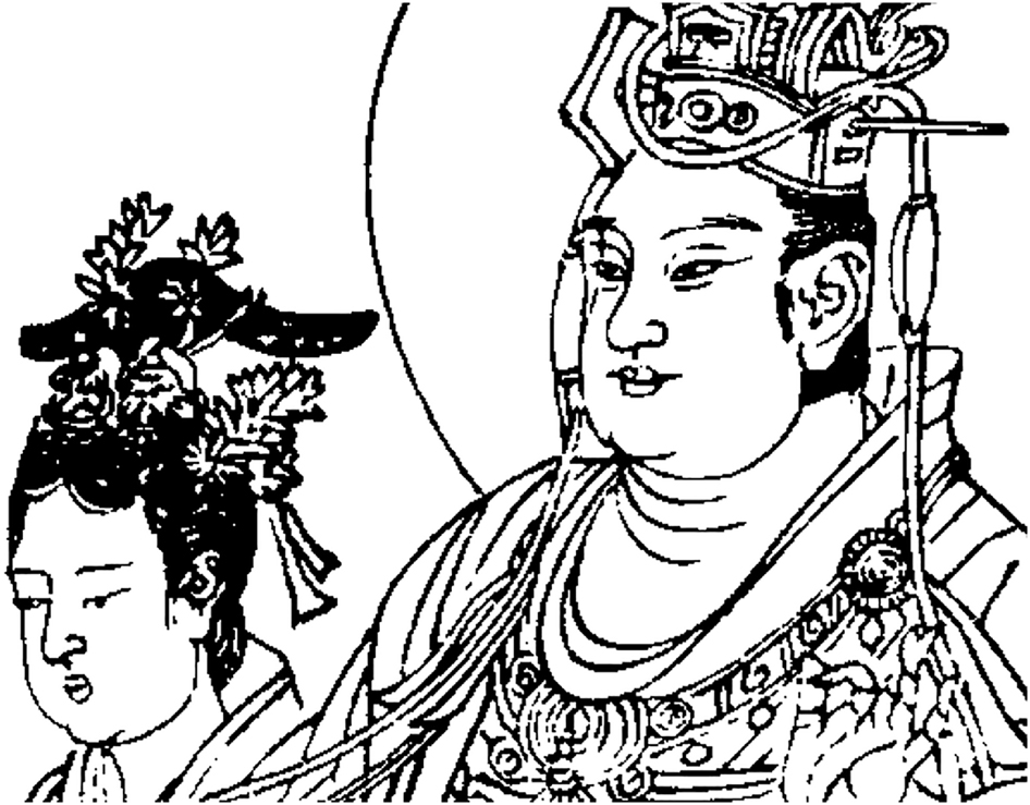 Figure 2: 
Detail of Eighty-Seven Celestials, Xu Beihong Memorial Hall4 (CHCPPH ed. 1986: 5).
